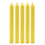 Juego de Velas de Mesa de Color Sólido - Pack de 21 - Limón Rústico