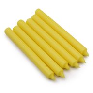 Juego de Velas de Mesa de Color Sólido - Pack de 21 - Limón Rústico