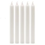 Velas a Granel de Color Sólido - Blanco Rústico - Paquete de 10