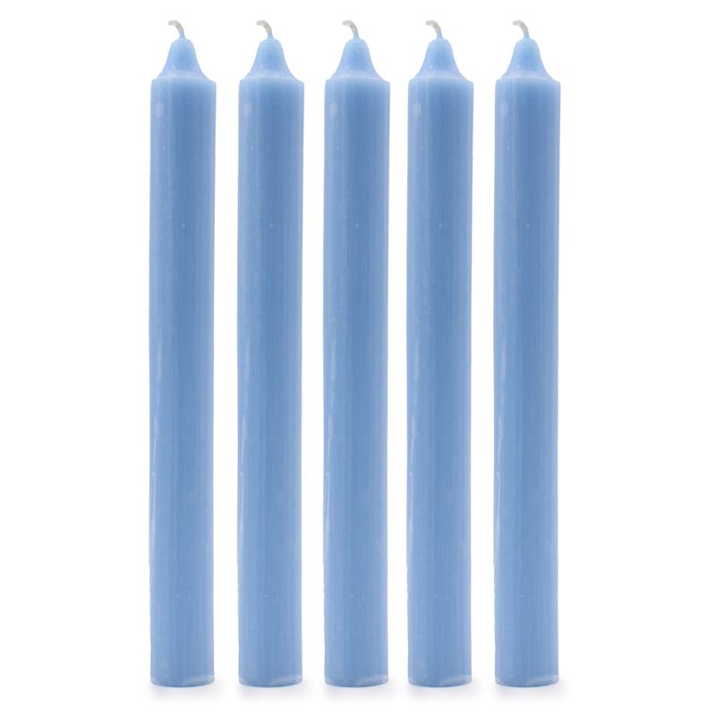 Velas a granel de color sólido - Azul marino rústico - Paquete de 10