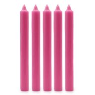 Velas a Granel de Color Sólido - Rosa Profundo Rústico - Paquete de 10