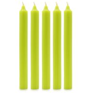 Velas a granel de color sólido - Verde lima rústico - Paquete de 10