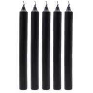 Juego de Velas de Mesa de Color Sólido - Pack de 21 - Negro Rústico