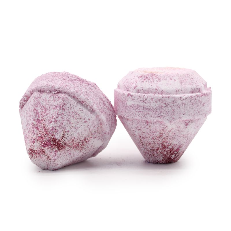 Bomba de Baño de Piedras Preciosas - Blanca y Roja