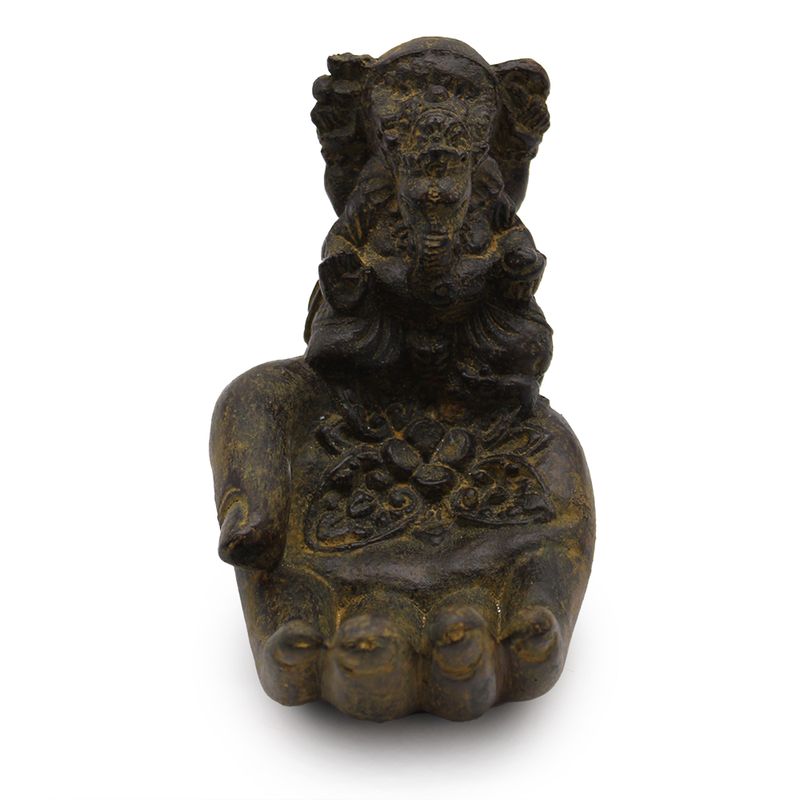 Quemador de incienso Ganesh y mano (antiguo)