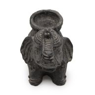 Elefante Incienso y Candelabro (antiguo negro)