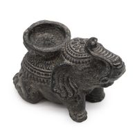 Elefante Incienso y Candelabro (antiguo negro)