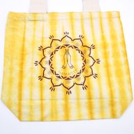 Bolsas de Algodón "Tie Dye" (170g) - 38x42x12cm -  Namaste Hands - Yellow - Asa Natural