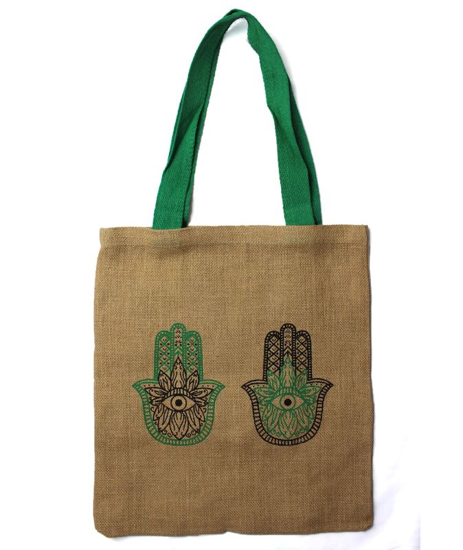 Bolsa de Yute Grande - 3 Diseños ( Aleatorio)