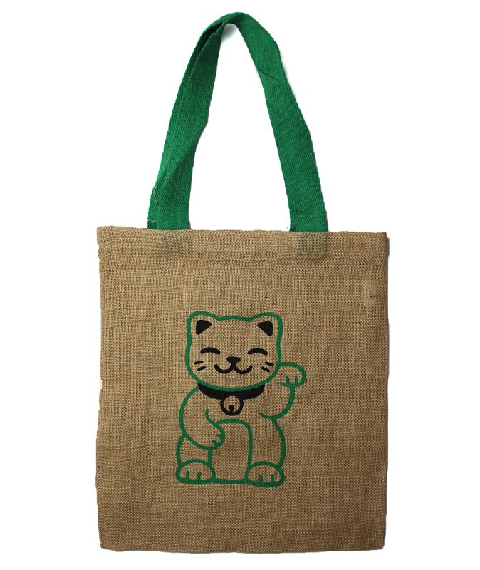 Bolsa de Yute Grande - 3 Diseños ( Aleatorio)