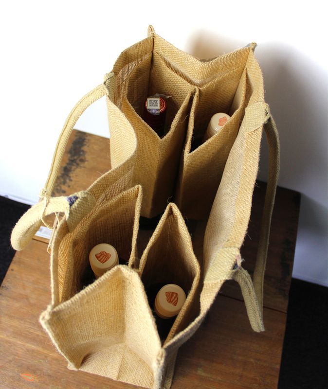 Bolsa de Yute Grande - Porta Botellas