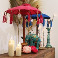 Sombrilla Bali Home Decor - Algodón - Rosa - 40cm