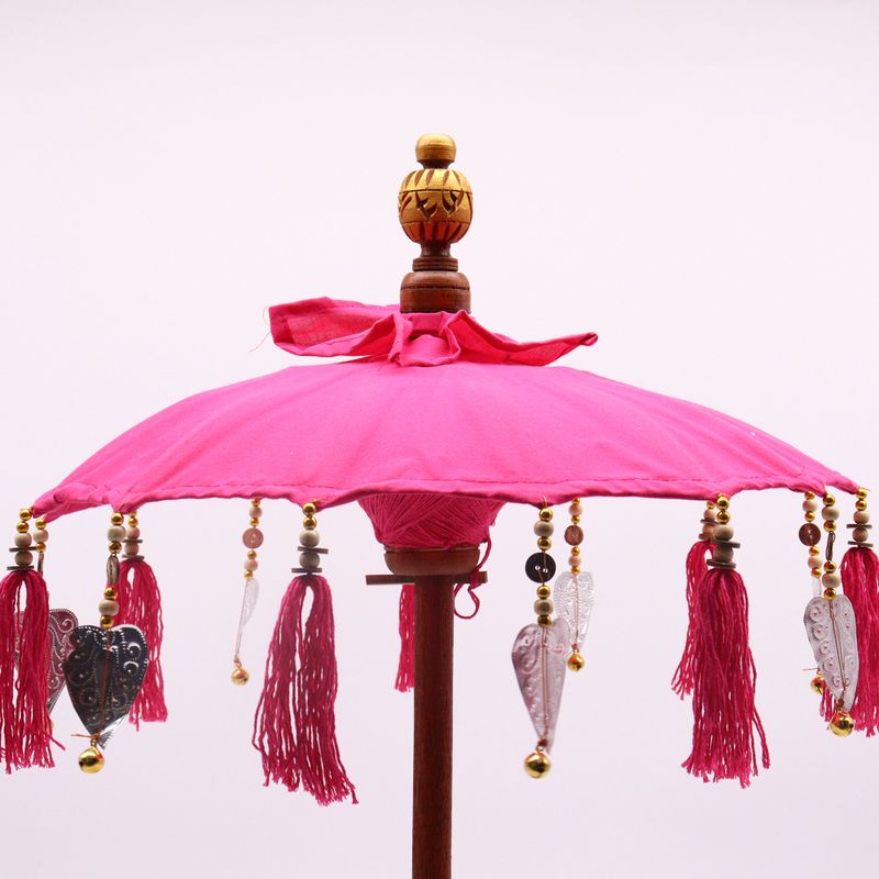 Sombrilla Bali Home Decor - Algodón - Rosa - 40cm