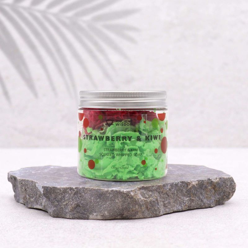 Jabón de Crema Batida Fresa y Kiwi 120g