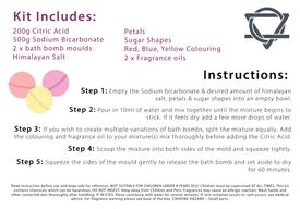 Kit de bombas de baño - Rosa y chicle