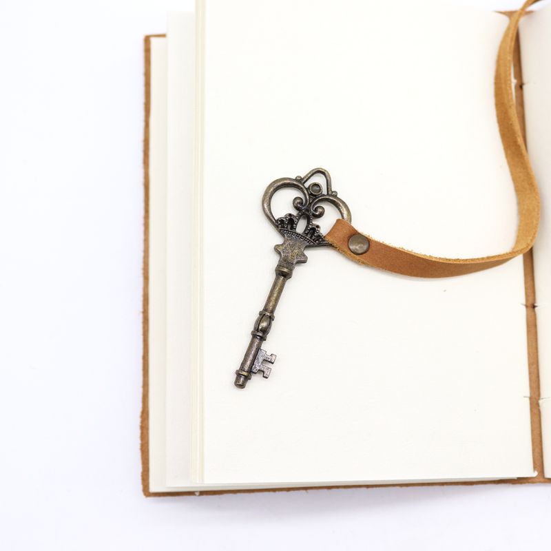 Oiled Tan Leather & Key