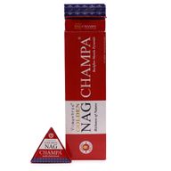 Conos de Incienso Jumbo Dorado Nag - Champa Reflujo 42g