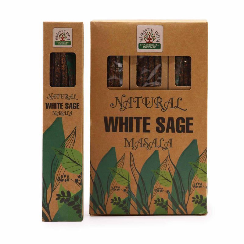 Incienso Botánico Natural Masala - Salvia Blanca