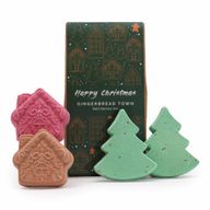 Pack de Regalo de Bombas de Baño Navideñas de Gingerbread Town