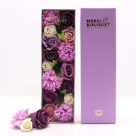 Caja Larga - Rosa Lavanda y Clavel