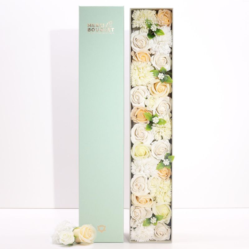 Caja Extra Larga - Bendiciones de Boda - Blanco y Marfil