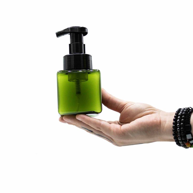 Botella dispensadora de espuma reutilizable en cuclillas - 250ml