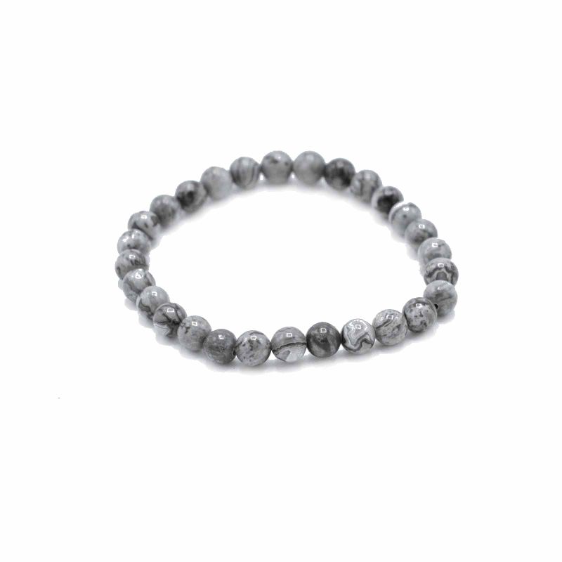 Pulsera de manifestación de piedras preciosas - Piedra de mapa - Prosperidad