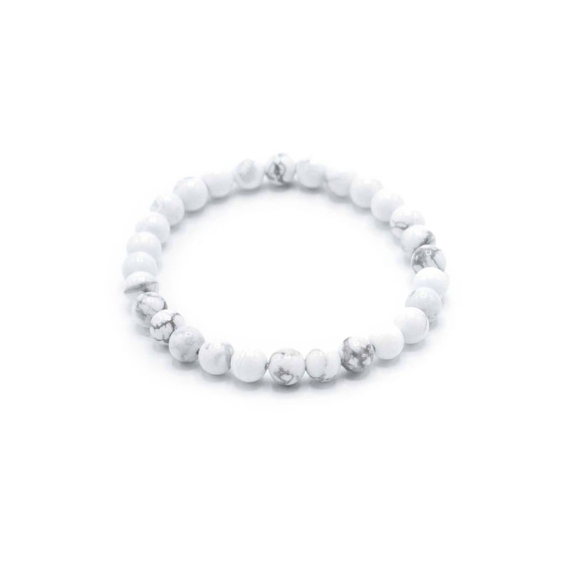Pulsera de Manifestación de Piedras Preciosas - Jaspe Blanco - Paz