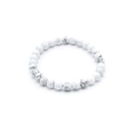 Pulsera de Manifestación de Piedras Preciosas - Jaspe Blanco - Paz