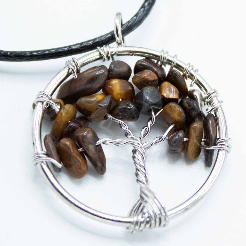 Colgante Árbol de la Vida - Ojo de Tigre