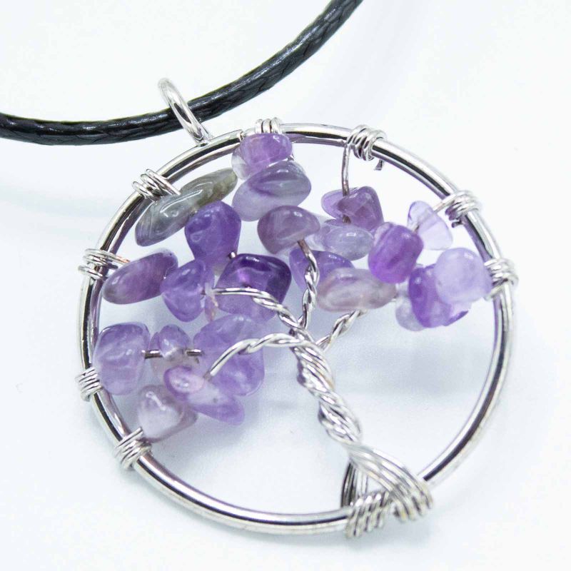 Colgante Árbol de la Vida - Amatista