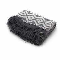 Mantas Boho Confort - Gris Geométrico