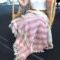 Mantas boho de confort - Ruby a dos tonos