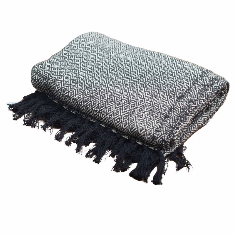 Mantas Boho Comfort - Carbón