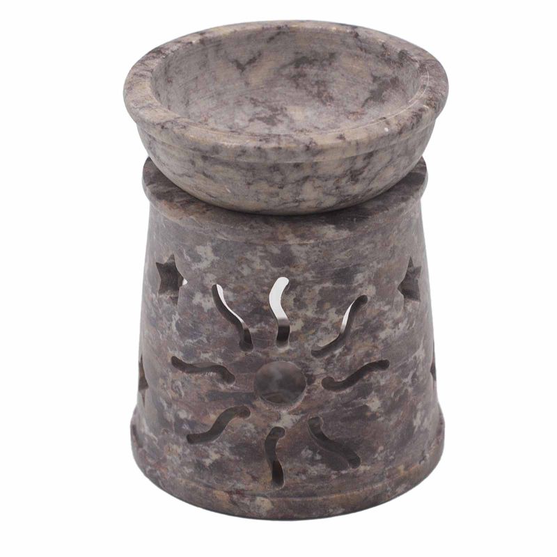 Quemador de aceite pequeño de esteatita 8 cm - Sol y Estrellas