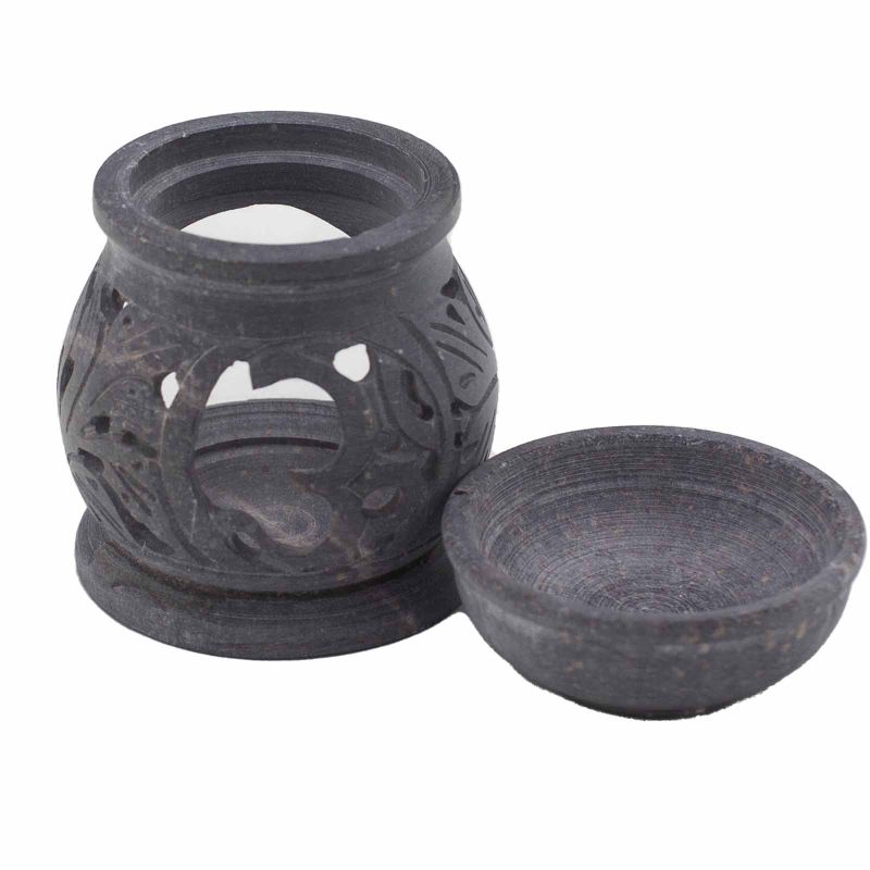 Quemador de aceite pequeño de esteatita 8cm - Om