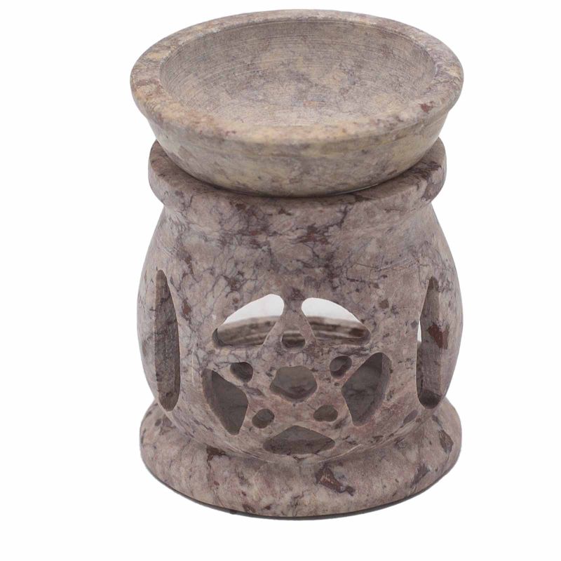 Quemador de aceite de esteatita pequeño 8 cm - Pentágono de las Tres Lunas