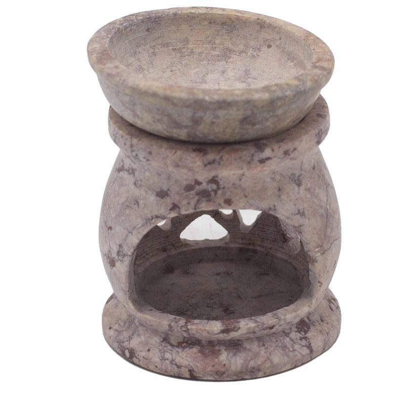 Quemador de aceite de esteatita pequeño 8 cm - Pentágono de las Tres Lunas