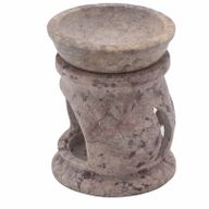 Quemador de aceite de esteatita pequeño 8 cm - Pentágono de las Tres Lunas