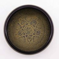 Cuenco tibetano Earth Powder - Mantra Five Buddha - 16cm