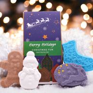 Pack de Regalo de Bomba de Baño Divertida Navidad