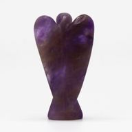 Ángel de piedra preciosa tallada a mano - amatista