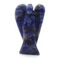 Ángel de piedra preciosa tallada a mano - Sodalita