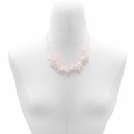 Collar de gemas Longstone - Cuarzo rosa