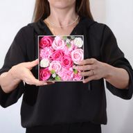 Caja Cuadrada - Baby Blessings - Rosas