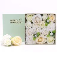 Caja Cuadrada - Bendiciones de Boda - Blanco y Marfil