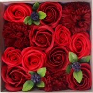 Caja Cuadrada - Rosas Rojas Clásicas