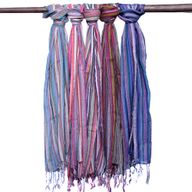 Bufandas bohemias indias - 50x180cm - Púrpuras al azar