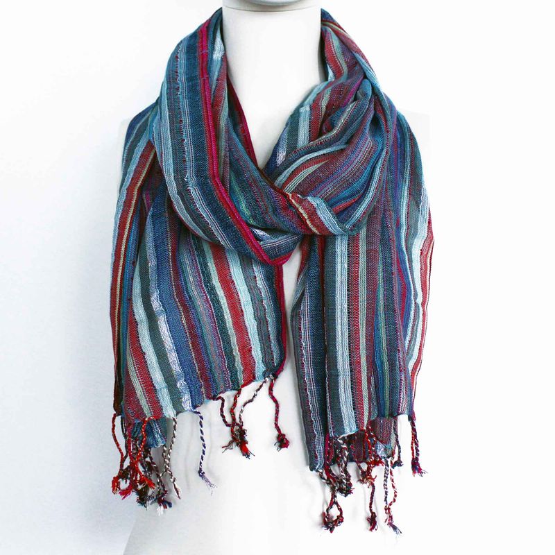Bufandas bohemias indias - 50x180cm - Azules aleatorios