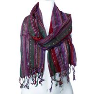 Bufandas bohemias indias - 50x180cm - Verdes al azar